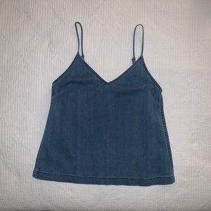 Aritzia Wilfred Free Denim Top